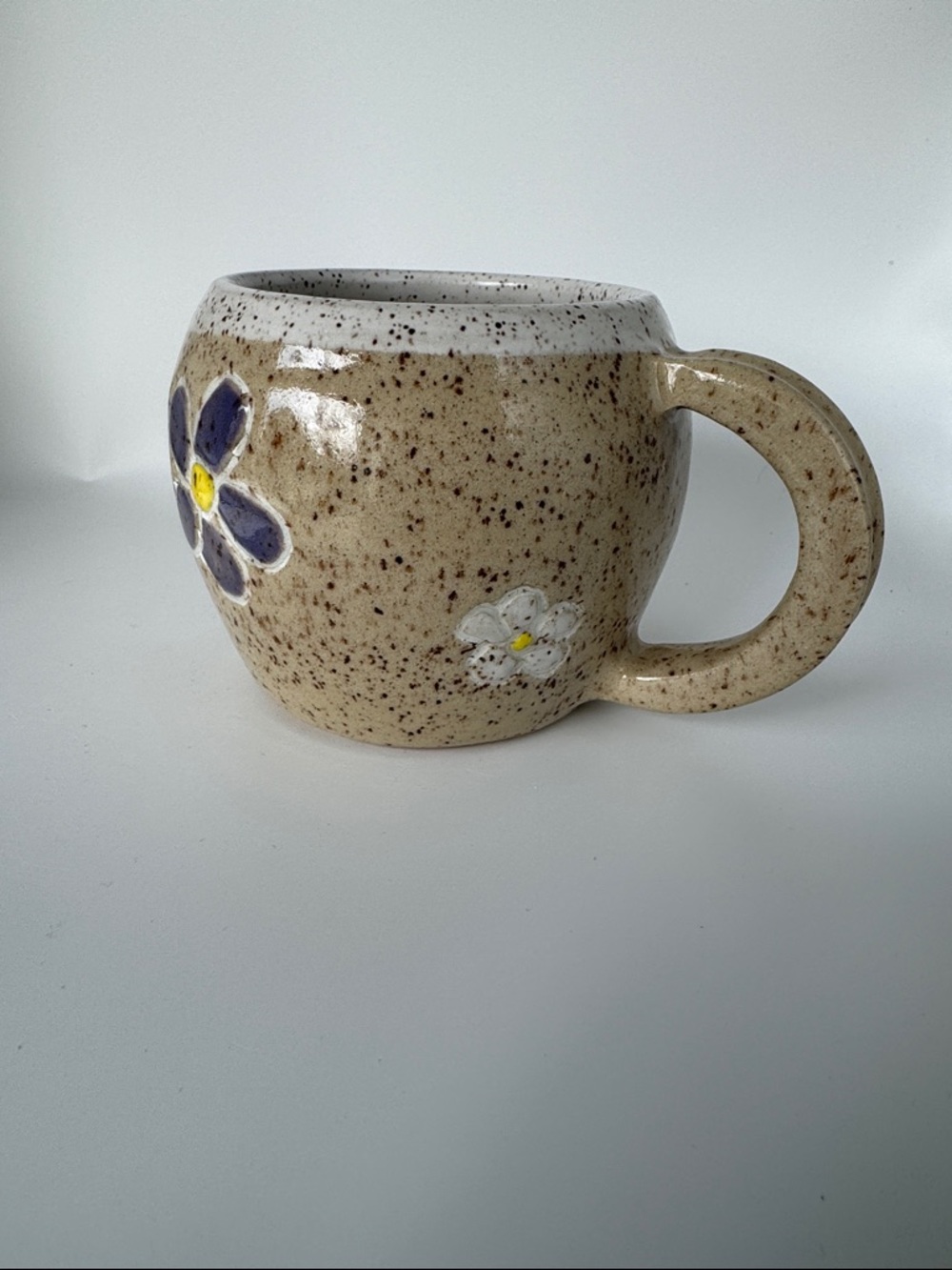 Handcrafted pottery Floral Ceramic Mug